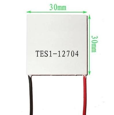 CentIoT - TES1-12704 12V Heatsink TEC Thermoelectric Cooler Peltier 30mm*30mm 12V 4A