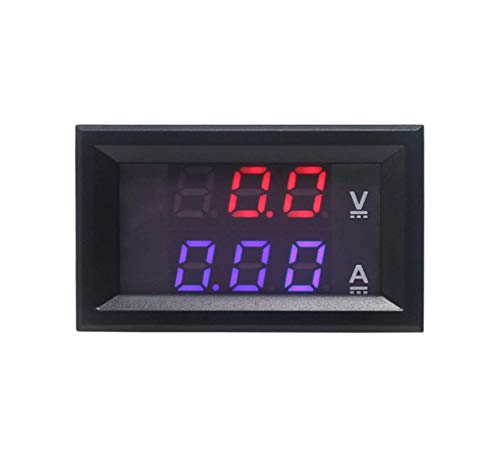 CentIoT - 0.28 inch 10A 0-100V Dual LED Voltmeter Ammeter Blue Red with Onboard Diverter (10A)