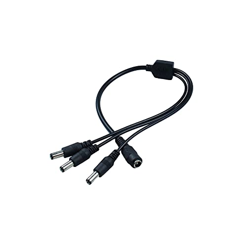 CentIoT - DC Male Jack 1 to 3 way Female Plug - Y Splitter Power Cable