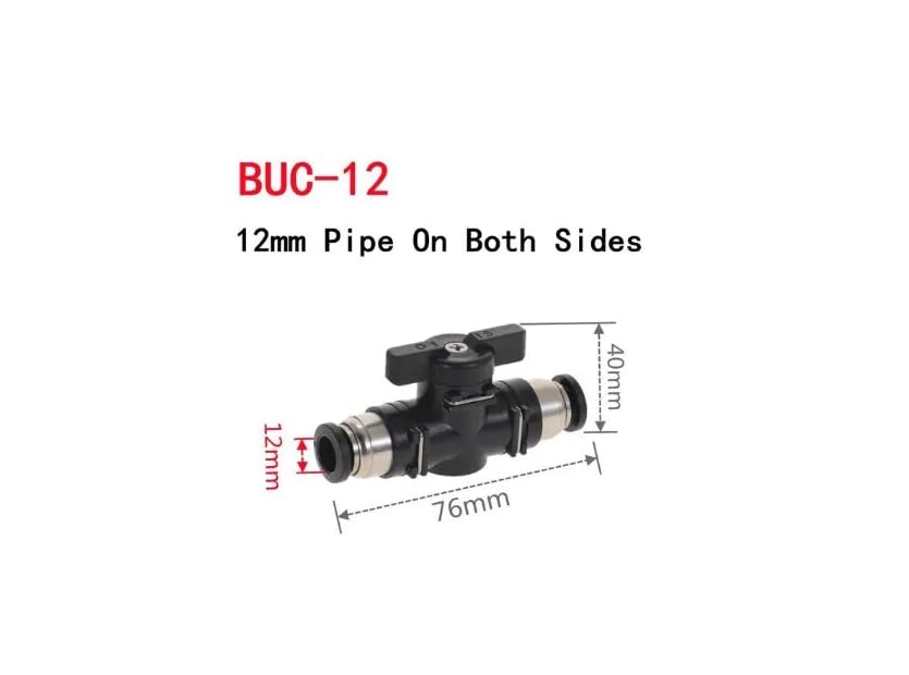 CentIoT - Pneumatic connector Push In Fittings For Air Hose and Tube Connector BUC Valve