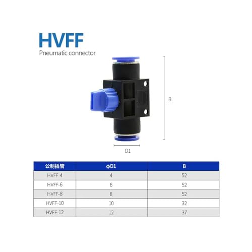 CentIoT - Pneumatic connector Push In Fittings For Air Hose and Tube Connector 6mm