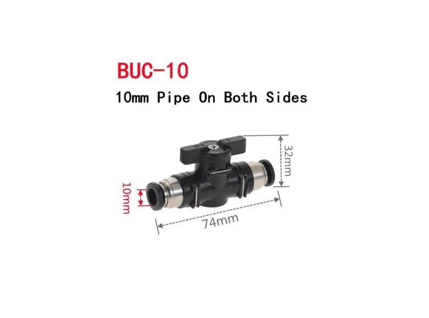 CentIoT - Pneumatic connector Push In Fittings For Air Hose and Tube Connector BUC Valve