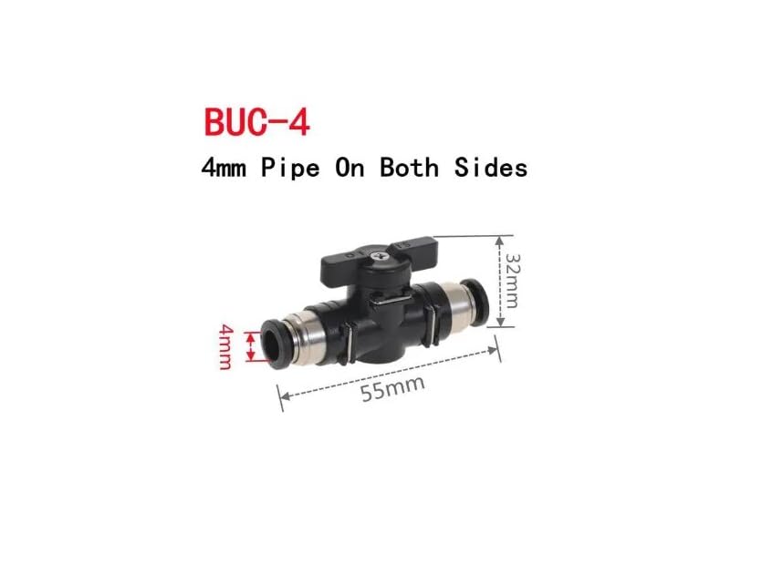 CentIoT - Pneumatic connector Push In Fittings For Air Hose and Tube Connector BUC Valve