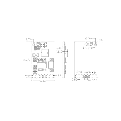 STX885 433MHz - Superheterodyne Long Distance ASK Wireless Transmitter Module - With ev1527 digital encoding