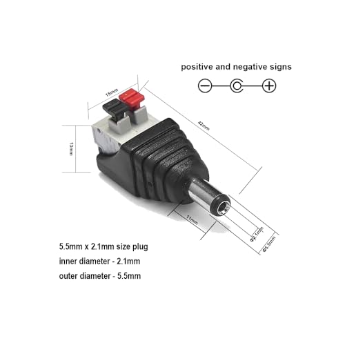 CentIoT - DC Power Connector to Terminal press fit connector