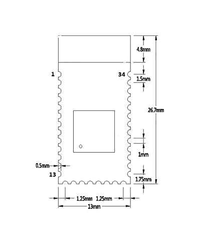 CentIoT - AT-09 CC2540 CC2541 - Wireless BLE 4.0 Bluetooth Serial Port Module - Without baseplate