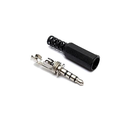 CentIoT - 3.5mm Male Audio Jack Solder Plug Connector - for DIY Headset Earphone Cable Extension - Pack of 10