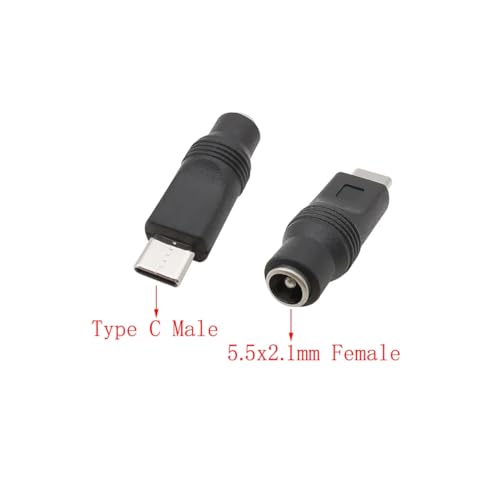 DC Male Jack Socket 5.5 * 2.1mm 2Pin to USB Power Adapter Converter Connector