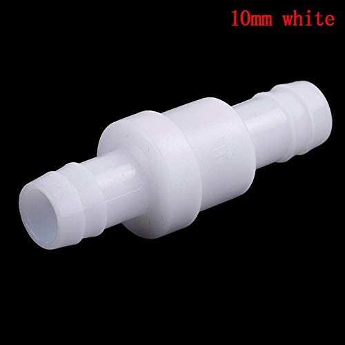 CentIoT - One-Way Non-Return inline check valve - plastic White - for Water fuel gas liquid