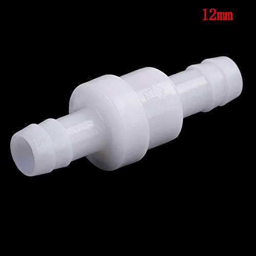 CentIoT - One-Way Non-Return inline check valve - plastic White - for Water fuel gas liquid