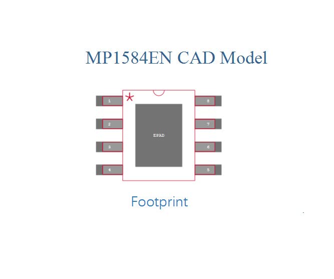 CentIoT - IC MP1584 MP1584EN 3A Ultra-Small Size DC-DC Step Down Power Supply SOIC8E (Exposed PAD)