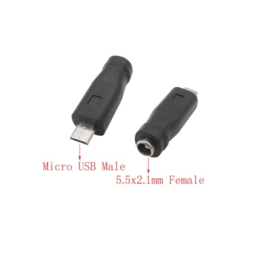 DC Male Jack Socket 5.5 * 2.1mm 2Pin to USB Power Adapter Converter Connector