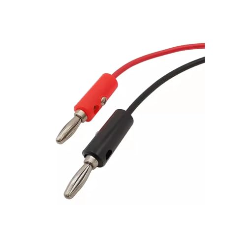 CentIoT - 4mm Banana Plug To 35mm Alligator/Crocodile Clip Red Black Test Probes Pair 1meter