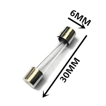 CentIoT - 2 Pieces - Fast Blow Glass Tube Fuses - 6MM x 30MM 250V