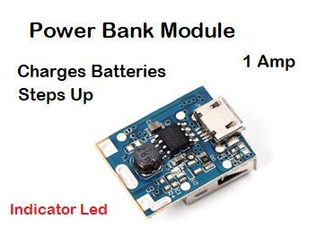 CentIoT - 134N3P 5V Step-Up Module Lithium Battery Charging Protection Board - Boost Converter with LED Indicator - for DIY Power Bank