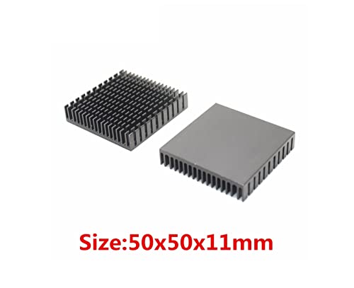 CentIoT - 50x50x11mm Aluminum HeatSink Heat Sink radiator for electronic Chip LED RAM COOLER cooling - 1Pcs