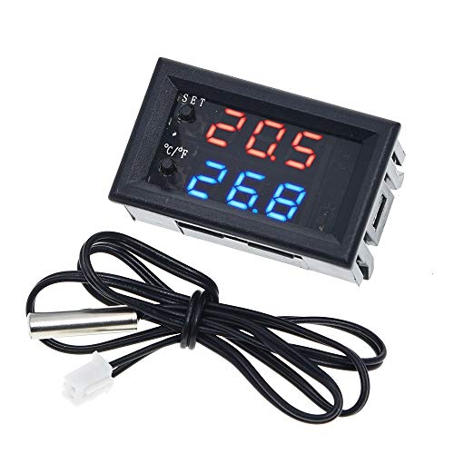 CentIoT - W1209WK W1209 WK W1219 DC 12V - LED Digital Temperature Controller Thermostat for incubator - with waterproof NTC Sensor