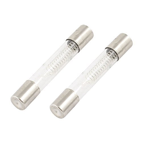 CentIoT - 2 PCS Microwave Oven High Voltage Fuse Tubes General Type 6 * 40mm 5KV (800mA), Clear Glass (F202-F800mA-5KV-6X40MM)