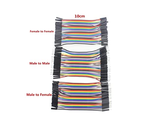 CentIoT - Dupont DPNT 10CM Jumper Wires Male to Male, male to female, female to female, 120 Pieces