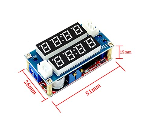 CentIoT - DC-DC XL4015 5A 75W CC CV Adjustable Step-Down Buck Module - with Voltmeter Ammeter