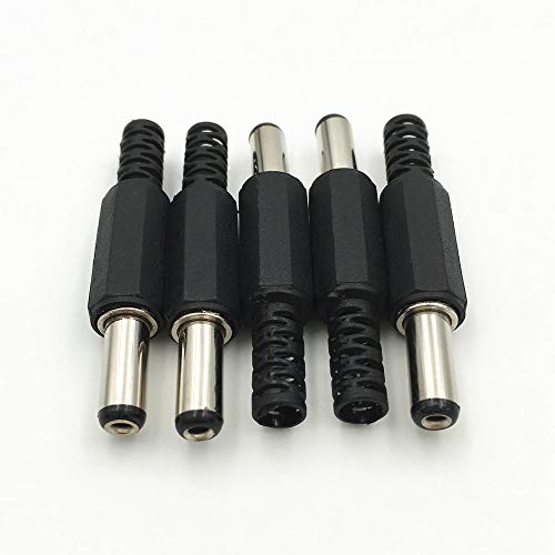 CentIoT - 5PCS DC Power Supply Female Plug Pin - 12V 3A - DC-005 PIN=2.0 - (5.5mm*2.1mm 14mm Long Female Plug)