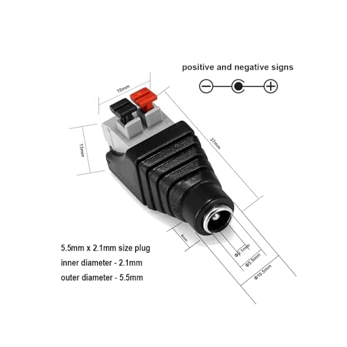 CentIoT - DC Power Connector to Terminal press fit connector