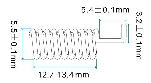 SW868-TH13 - Copper - 868MHz - Spring Antenna for Lora Module