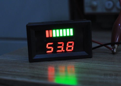 CentIoT - Battery Power Indicator - 6V Lead-acid Battery Charge Level Indicator Voltmeter - Red Colour