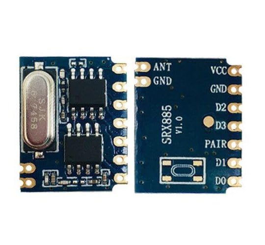 433MHz Long Distance ASK Wireless Module kit - With ev1527 encoding - RF Transmitter STX885 + Receiver SRX885 + Copper Spring Antennas