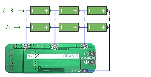 CentIoT - 3S 20A 12.6V Battery Charging Module PCB BMS Protection Board for 3 Series Lithium LicoO2 Limn2O4 18650 Battery