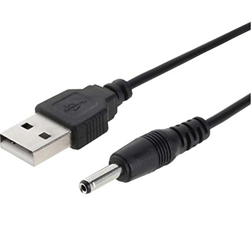 CentIoT - Usb 2.0 A Type Male To 3.5Mm Dc Power Plug Barrel Connector 5V Cable, Black