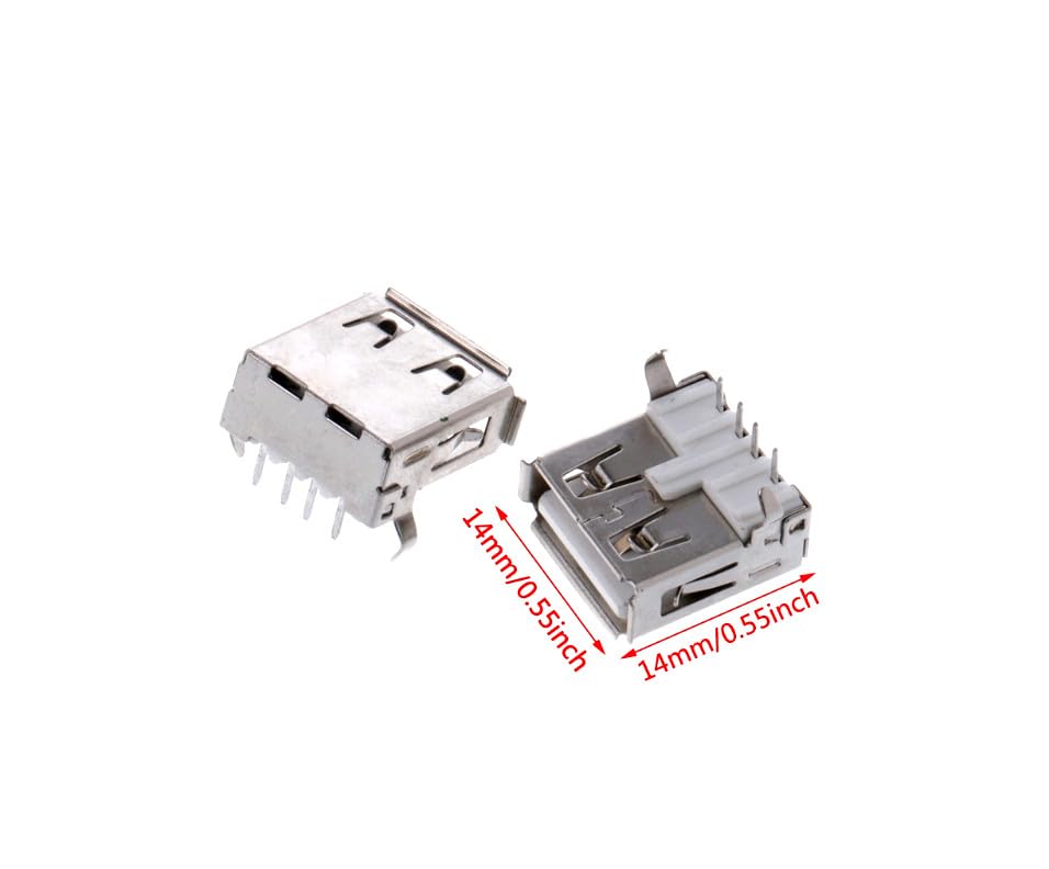 CentIoT - USB Female Socket Connector - Right Angle PCB Mount