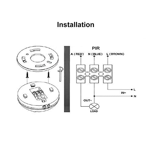 CentIoT - Smart Automatic Switch 220V PIR Infrared Motion Detection Sensor - Light Sensitive on Off Switch - Ceiling Mount