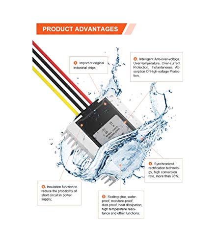 CentIoT - DC-DC 120W IP68 Waterproof Step Down Buck Converter - 30-120VDC input to stable 12VDC upto 10A output