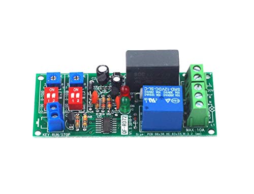 CentIoT - QF-RD72 Dual on and off Time Delay Adjustable relay Switch - Infinite Loop Timer Timing Cycle Control Module