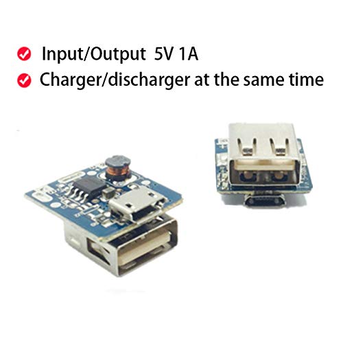 CentIoT - 134N3P 5V Step-Up Module Lithium Battery Charging Protection Board - Boost Converter with LED Indicator - for DIY Power Bank