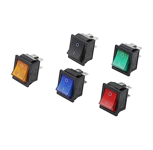 CentIoT - Illuminated Button - KCD4 DPST ON-Off 15A 250V AC / 20A 125V AC 6 Pin - Light Rocker Power Switch