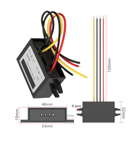 CentIoT - DC-DC 15W IP68 Waterproof Step Down Buck Converter - 8-58VDC 12VDC Input to Stable 5VDC Upto 3A Output