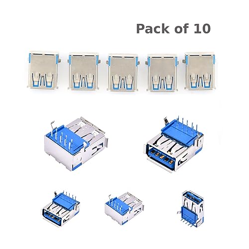 CentIoT - USB Female Socket Connector - Right Angle PCB Mount