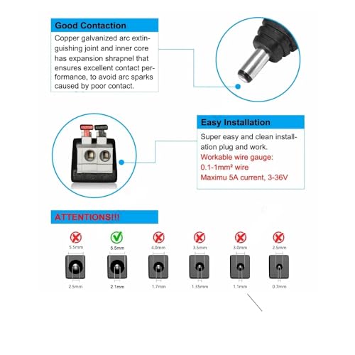 CentIoT - DC Power Connector to Terminal press fit connector