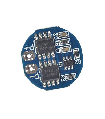 CentIoT - 2S 5A Round 7.4v~8.4V Battery Charging Module PCB BMS Protection Board | For 2 Series lithium LicoO2 Limn2O4 18650 26650 battery