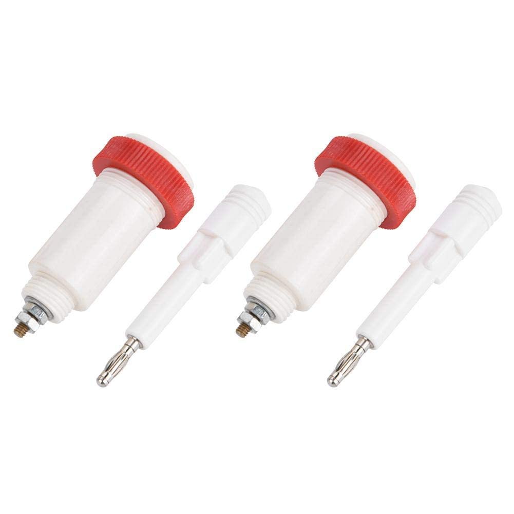 CentIoT - 4mm Banana Cross Jack 10Kv -30Kv High Voltage test instrument Connector Plug and Socket - (2 Male + 2 Female)