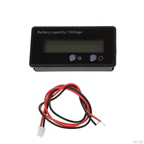 CentIoT - 2S To 15S 8V-70V Lcd Acid Lead Lithium Battery Capacity Indicator Voltmeter Voltage Tester, Black