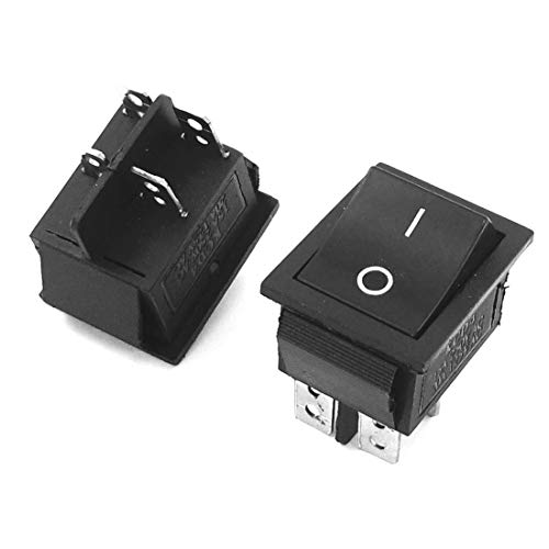 CentIoT® - SQUARE Illuminated Button - KCD4 DPST ON-OFF 16A 250VAC / 20A 125VAC 4 Pin - Light Rocker Power Switch - for Car Auto Boat Truck