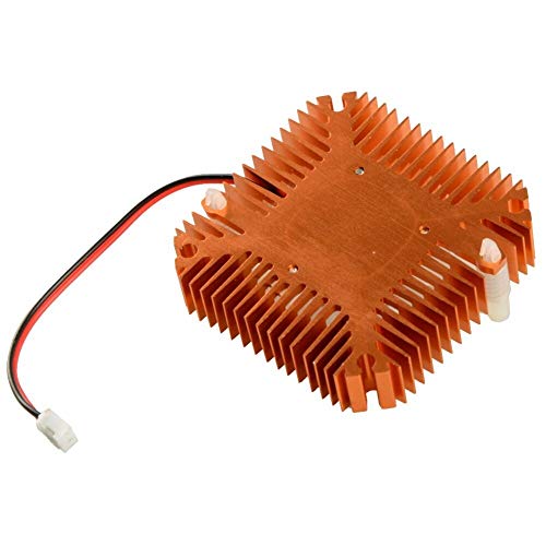 CentIoT - 2 PIN Graphics Cards Cooling Fan Aluminum Heatsink Cooler Fit For Personal Computer CPU GPU and Peltier (55MM 2PIN GOLD)