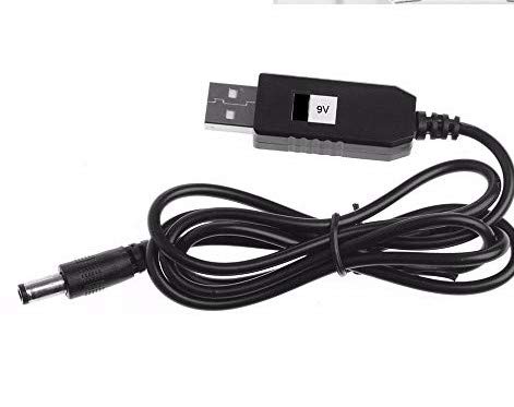 CentIoT - USB 5V to DC PIN 9V Step up Converter - Router UPS Power Supply (5V to 9V 1 Meter)