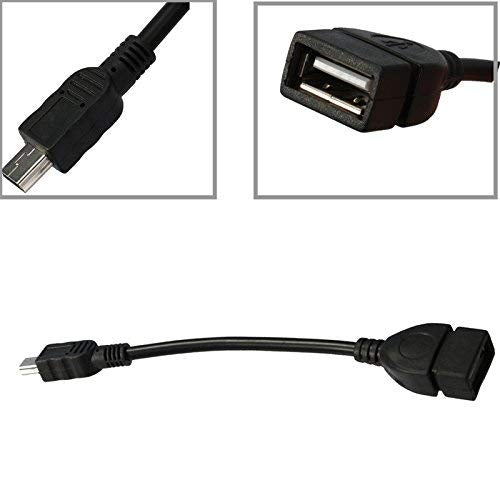 CentIoT - USB 2.0 Type A Female - to- Type B Mini Male – OTG Host Adapter Extension Cable