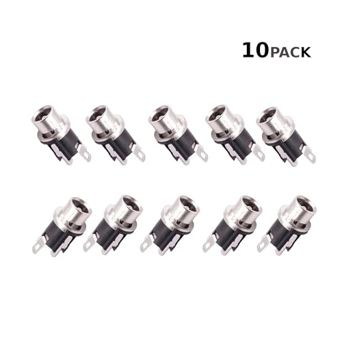 CentIoT - DC Power Jack Socket Full Metal Panel Mount - 3PIN 30V 5A 10 ...