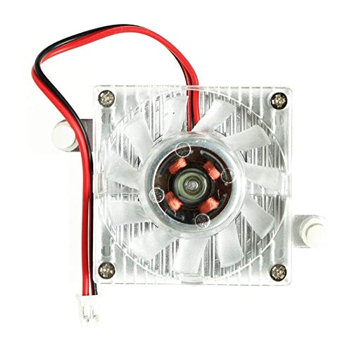 CentIoT - SILVER 40MM x 40MM x 10MM 2 PIN Graphics Cards Cooling Fan Aluminum Heatsink Cooler Fit For Personal Computer CPU GPU and Peltier