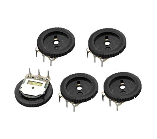 CentIoT - B203 16 x 1mm Gear Potentiometer Single Pot Dial Volume Switch 3PIN 20K - (5PCS)